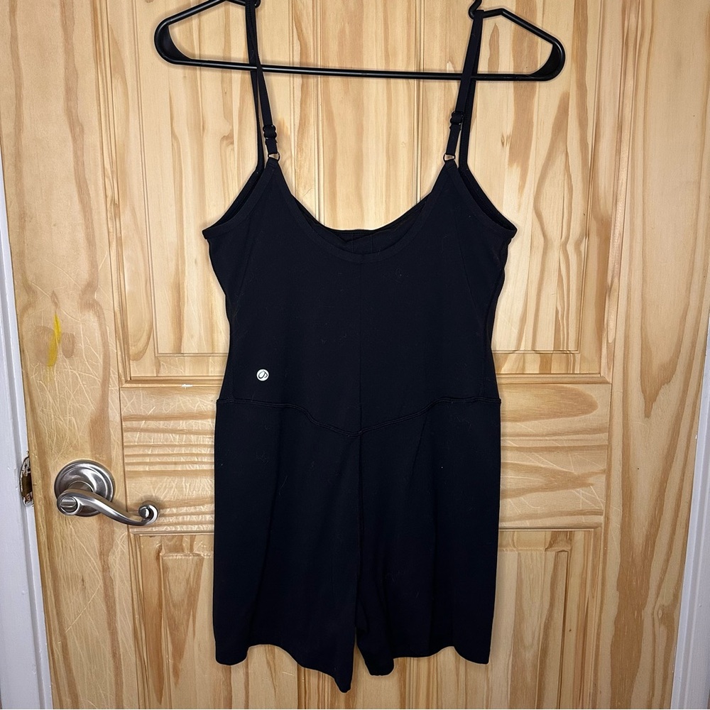 174 CRZ yoga Black Romper with Adjustable Straps